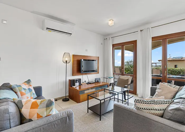 Ground Floor Anthos With Beautiful Sea Views On Aphrodite Hills Lägenhet